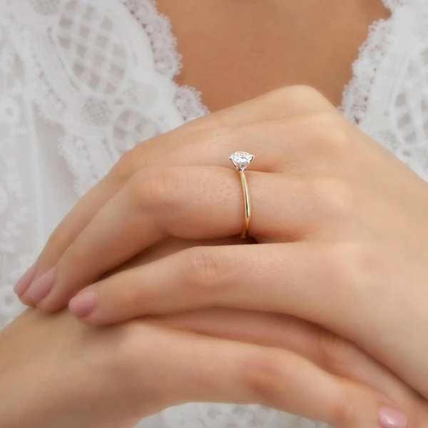 Closer Look at Lily Arkwright Lab Diamond Solitaire Ring Collection