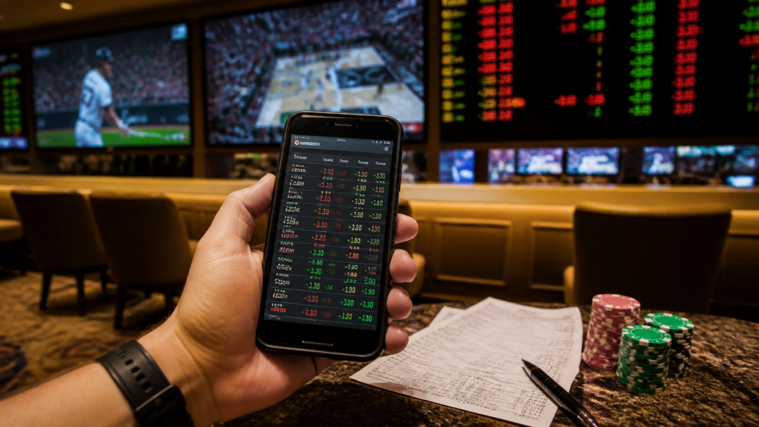 Best Sports Betting Sites Singapore: What Readers Should Look For Sports betting site on a phone with odds and betting slips