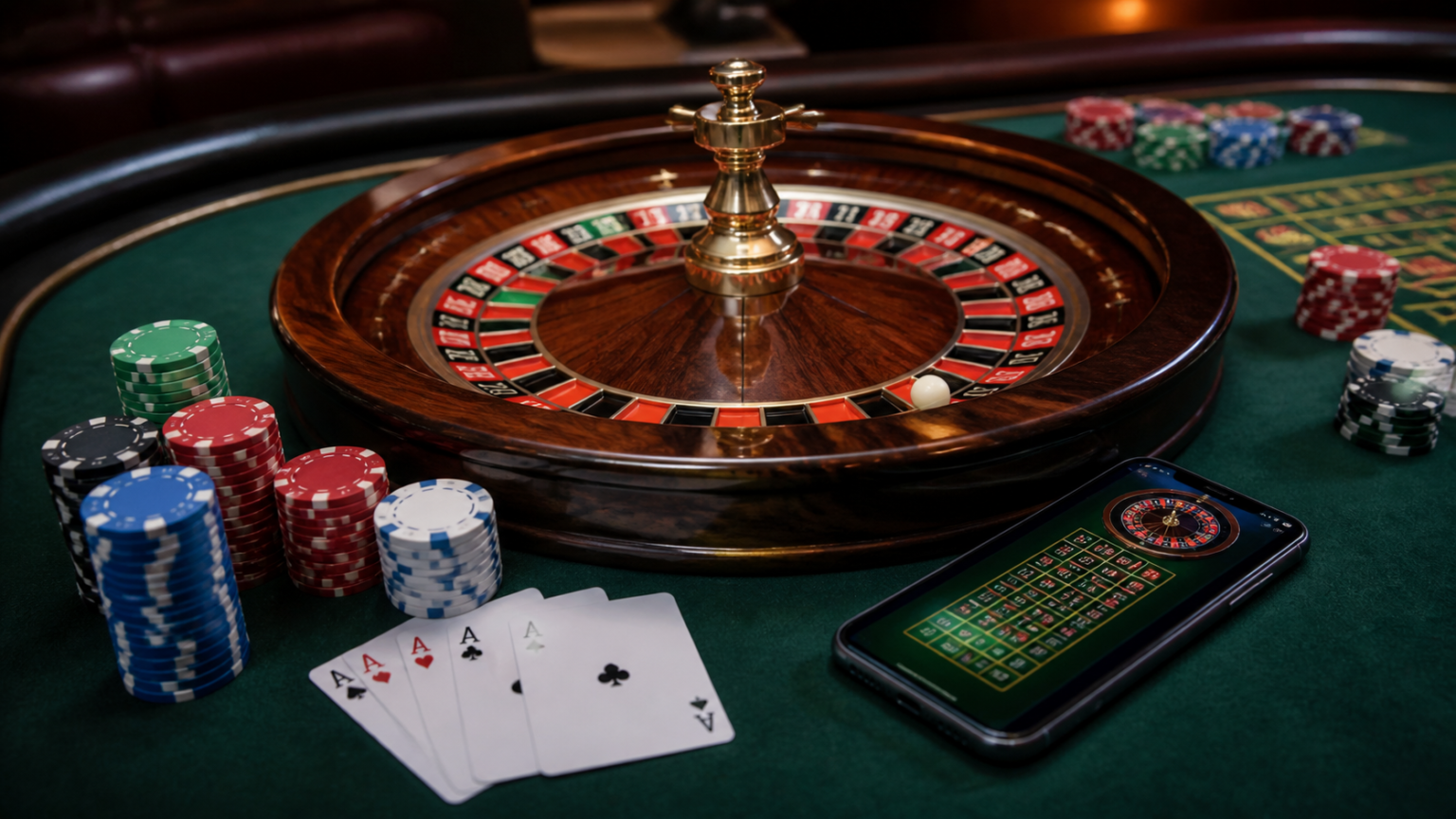 How to Evaluate the Best Online Casino Malaysia Options Roulette table with chips and a smartphone showing an online casino